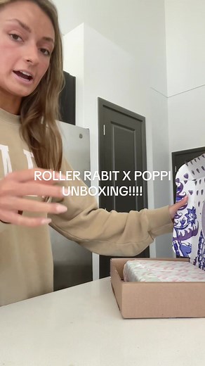 Excited Unboxing of Roller Rabbit x Poppi Collaboration