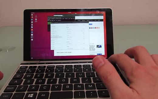 在GPD Pocket 2上测试Linux (Ubuntu)