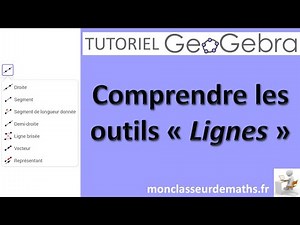 Tutoriel GeoGebra : Les outils « Lignes » (version complète)