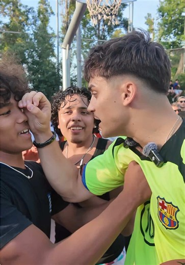 YOUNG BOY WITH ATTITUDE TRIED TO TEST THE 1v1 KING 🇪🇸😳#basketball #streetball #mattkiatipis