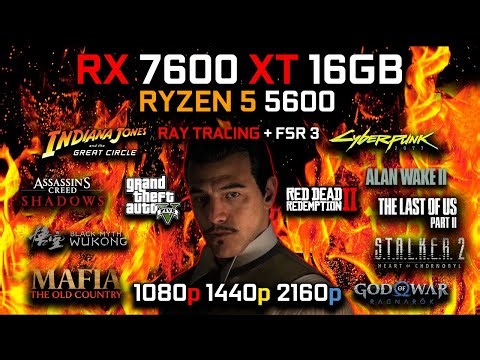 RX 7600 XT & RYZEN 5 5600 | 1080p - 1440p - 4K | Best Budget PC Gaming 2025 | Detailed Test