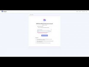 Withdrawing Bitcoin from VALR.com