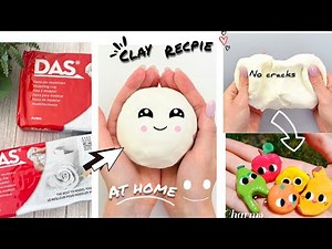 How to make porcelain clay at home | DIY moulded clay recpie