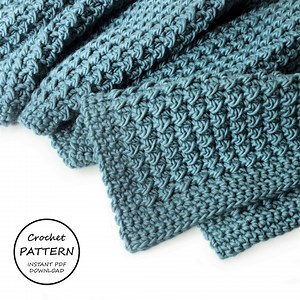 Crochet Blanket Pattern / Loopy Blanket / PDF Download - Etsy