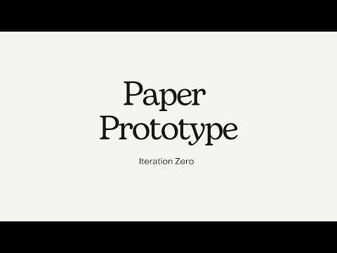 Paper Prototype Demo