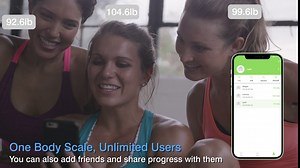 Bathroom Scale, Digital Smart Scale with Body Fat and Water Weight, Smartphone App sync with Bluetooth, Tempered Glass and Black, 396 lbs (Black)