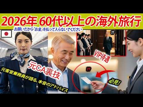 【必見】元CA直伝！シニア旅を劇的に快適にする裏技公開。硬い椅子とサヨナラ！今日からVIP待遇