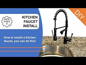 How to install a Kitchen Faucet - Amazon Beelee Commercial Kitchen Faucet and Unboxing