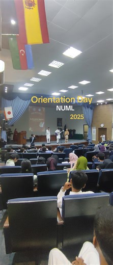 New Beginnings on Orientation Day at NUML 2025