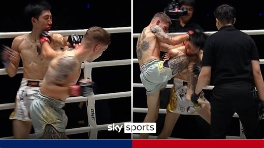 ONE Championship fighter scores TKO win with ONE-SECOND left!