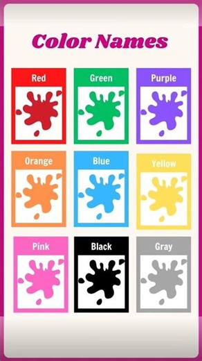 Colors Names for Kids | Learn with Pictures & Spellings #shorts