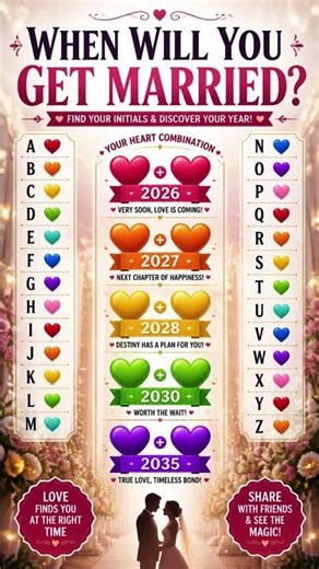When Will You Get Married? 💍 Marriage Prediction Quiz | Find Your Wedding Year