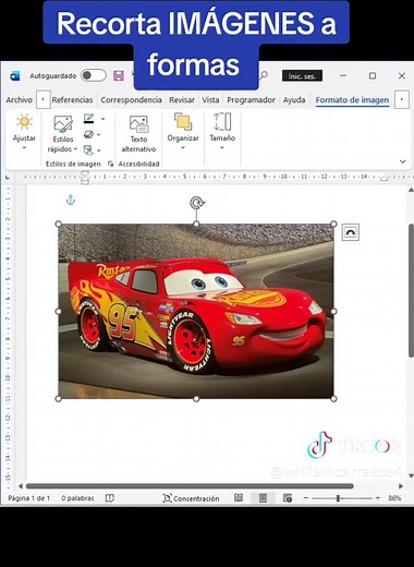 Cómo recortar imágenes a formas en Word