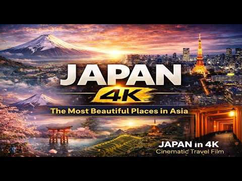 JAPAN 4K 🇯🇵 | A Cinematic Journey Through Tokyo, Kyoto & Mount Fuji