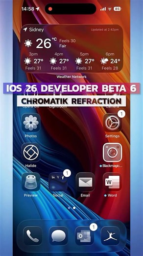 Chromatik Refraction (Music): iOS 26 Developer Beta 6