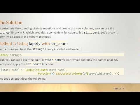 Efficiently Count US State Mentions in Data Frames Using R's str_count