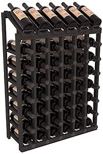Wine Racks America® InstaCellar Display Top Wine Rack Kit - Durable and Expandable Wine Storage System, Pine Black Stain - Holds 48 Bottles