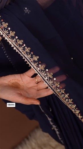 Odhanibysrn | PURE CHIFFON FABRIC SAREE WITH ZARDOSI HANDWORK (WITH BLOUSE) Price: 7500₹ Search box code: SR001 | Instagram