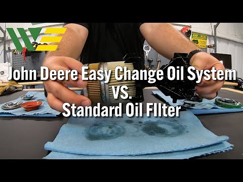 John Deere Easy Change Oil System vs Standard Lawn Mower Oil Filter