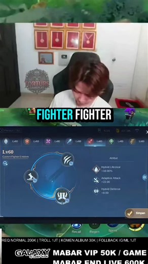Torture Gameplay on Instagram: "Claude emblem Fighter 🥷 #mobilelegends #ml #rekt #claude #shorts"