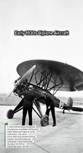 Historic Biplane Engineering — The Dawn of Aviation ✈️ #AviationHistory #Biplane #Innovation