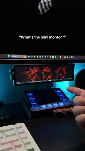 Perfect for ultrawide setups #monitor #desksetup #miniscreen | mini monitor
