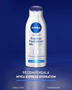 5.4K views · 141 reactions | El cuidado extra que tu piel necesita, lo encuentras con NIVEA Express Hydration y su fórmula sin sensación grasosa enriquecida con minerales marinos. #RecompensaTuPiel | NIVEA | Facebook