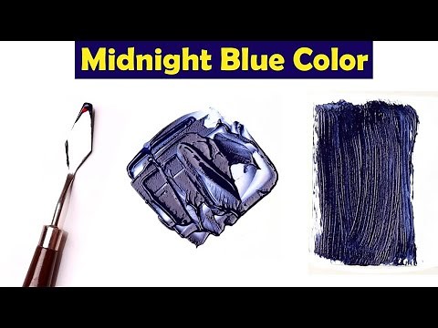 How To Make Midnight Blue Color - Mix Acrylic Colors