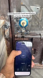Electronic Lock wifi With Remote Installation Link Plus. How to install smart lock metal gate