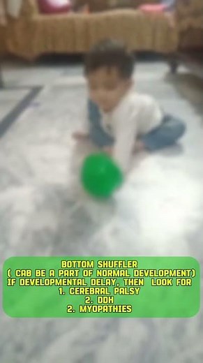 Baby Bottom Shuffling | Common Movement Before Crawling | Developmental milestones