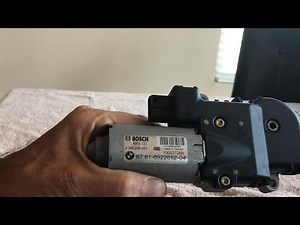 BMW Convertible Rear Back Window Motor Issues from Manually Operating