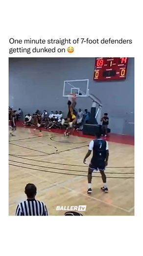 BallerTV | Even 7-footers aren’t safe from getting dunked on 🤯 | Instagram