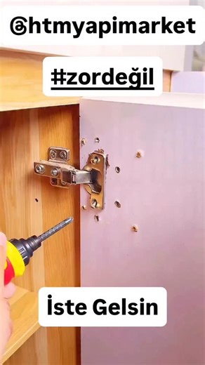 Zordeğil…. Dolabı çöpe Atma… Marangoz Para Verme…. #nalbur #htmyapimarket #nalburiye #hırdavat #htm #hepsiburada #trend #amazon #tesisat #mobilya #dolap #tamirat #pratik #pratikbilgiler #zordeğil #bestmodel | HTM Yapı Market