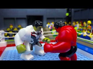 Hulk vs Red Hulk 💥 lego Superhero 🔴 Lego Stop Motion Animation