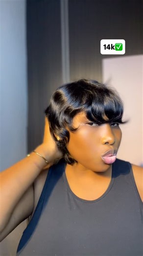 Nancy Enimhien Shobowale on Instagram: "Brand new pixie cut fringe wig"