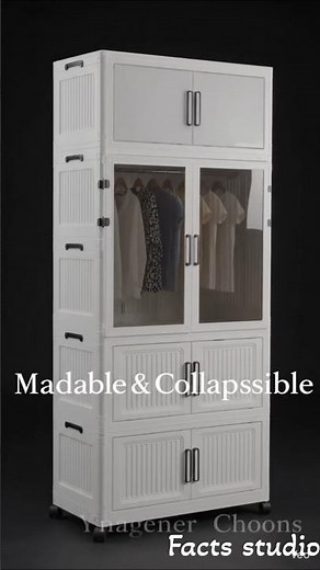 🔥 Best Foldable Wardrobe 2026 😍 4 Layer Plastic Cupboard | Space Saving Storage Cabinet #flipkart