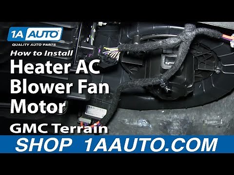 How to Replace Heater Blower Motor with Fan Cage 10-17 GMC Terrain