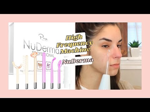 High Frequency Machine l Testing Amazon NuDerma Professional Skin Therapy Wand