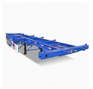 [Hot Item] Heavy Duty Container Transport Chassis Truck 20FT 40FT Universal Skeletal Trailer Durable for Container Haulage Container Transport for Ports Premium Quality