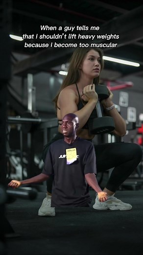 Too muscular for who? For you stick legs? #Meme #MemeCut #gymtok #gym #muscularwomen