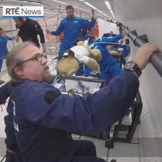 11K views · 27 reactions | Head over heels: Trinity College Dublin studying water in zero gravity | https://bit.ly/2Q4FtJc | RTÉ News | Facebook