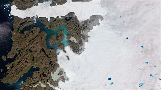 Watch 563 cubic miles of Greenland's ice melt away in just 30 secs