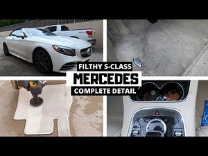 Deep Cleaning a FILTHY MERCEDES | CARPET CLEANING and Satisfying Car Detail Transformation! ASMR