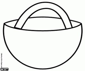 The basket of Little Red Riding Hood coloring page printable game