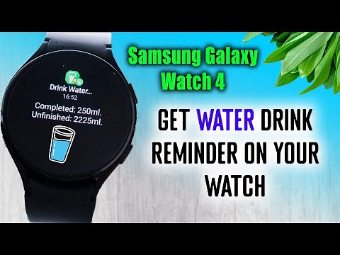 How To Set Drink Water Reminder On Galaxy Watch 4