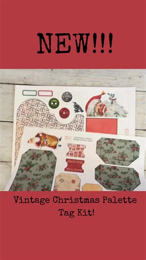 24K views · 135 reactions |  Printable Christmas Tag Kit ✂️ 2025 Here’s a fast flip through of the pages — 25 vintage-style tags ready to print, cut & craft this season! #junkjournal #printable #christmascrafts #papercraft #ephemera | Cara Brandon Creations | Facebook