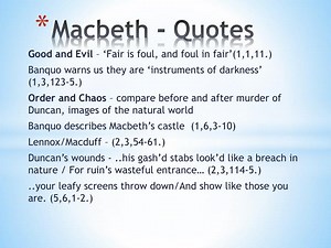 Macbeth - Quotes - SlideServe