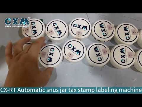 Automatic Tax Stamp Labeling Machine | Precise Positioning Labeler for Cigarette & Snus Box
