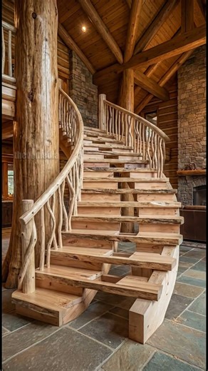 Breathtaking Epoxy River Staircase Build in Luxury Log Cabin! #DIY #epoxy #staircase