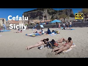 Cefalù, Sicily Walking Tour - 4K